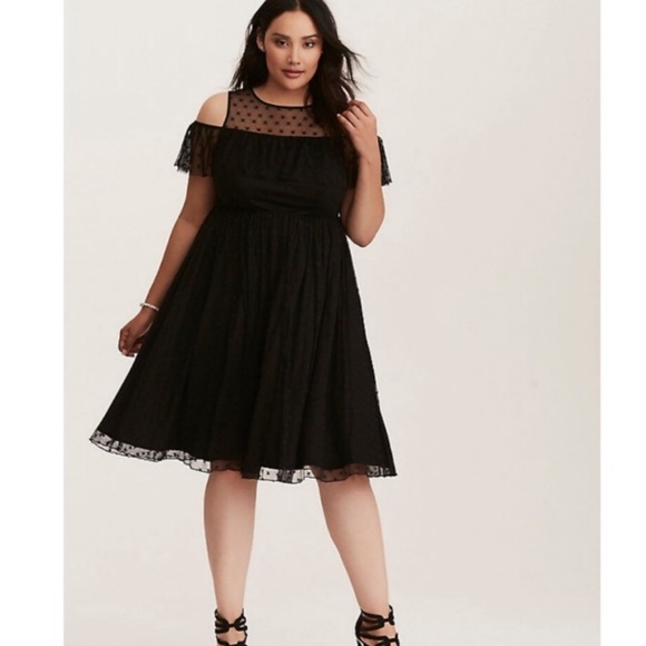 torrid Dresses & Skirts - Torrid Mesh Black Star Dress